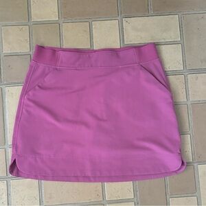 32 Degrees Women's Stretch Woven Skort Medium Pink/Purple Elastic Waist Pockets